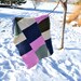 Cashmere Baby Blanket - Pure Upcycled Felted Cashmere in dark Blue, Sage Green, Pink and Ivory