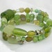 Spring Green Memory Wire Bracelet