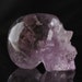 FINE Natural Amethyst Carved Quartz Crystal Skull