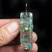 Orgonite Pendant .. Tibetan Crystal .. Turquoise, Selenite, Amazonite, Rhodizite & Copper Nuggets .. Orgone Positive Energy Generator (4)