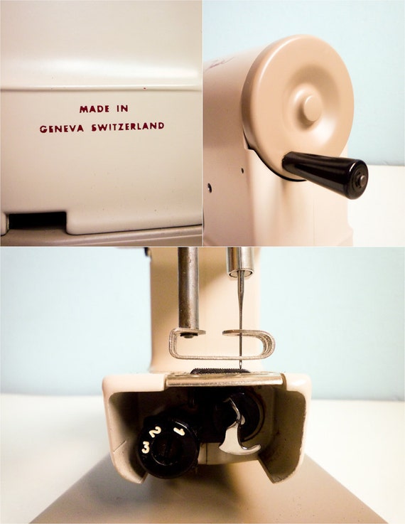 Rare 50s Elna working sewing machine Elna Junior Swiss Made