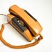Vintage 80s Rotary Phone Mustard Caramel Dial Telephone