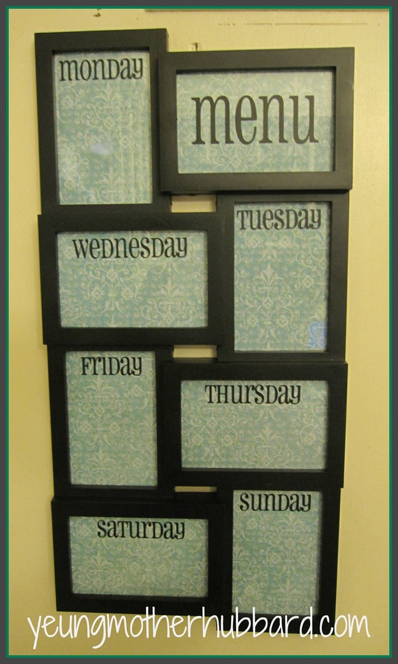 Dry Erase Menu Board