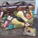 Tropical Straw Basket Handbag With Coin Purse
