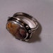One Of A Kind Jasper Sterling Silver Ring With Silver Accents. Handmade Bezel Setting. Trendy.