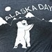 Polar Bears Screenprinted - Alaska Day, American Apparel gray women's, only sz L left