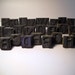 26 vintage wood stamp alphabet letterpress 1"