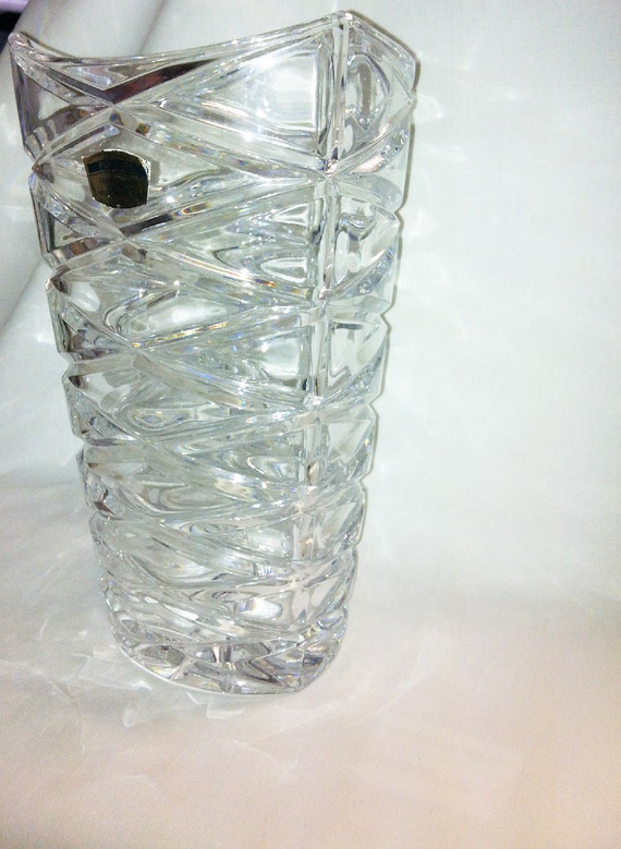Items similar to Polonia Lead Crystal Vase Made in Poland on Etsy