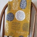 Trees Tea Towel in Mustard and Charcoal