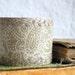Paisley Pattern Cuff Bracelet Brown Printed Leather