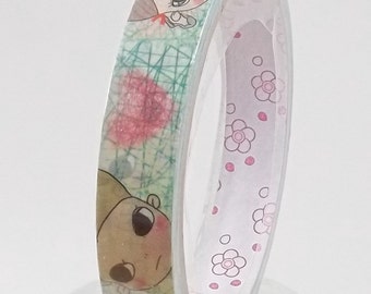 Deco Tape Kawaii Black Eyes Story 15m