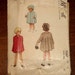 Vintage 1949 Childs Size 4 Coat McCalls Pattern 7547 Complete