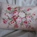 Reserved for nostalgictraditions FLORAL ROSE PILLOW cover Vintage floral pinks and greens