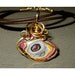 Happy Dove Fordite Pendant Bird Colorful Abstract Art Motor Agate