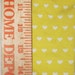 White Hearts on Yellow cotton Lycra KNit Fabric. cotton lycra