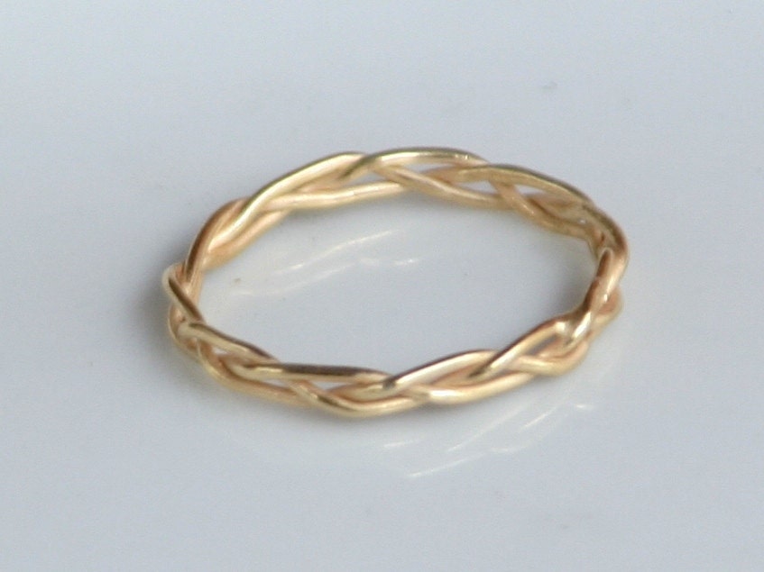 gold braid wedding ring