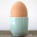 Vintage Ceramic Eggcup in Aqua Blue