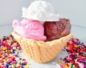 OVERSTOCK SALE! Ice Cream Soap Waffle Bowl Sundae - kid soap gift set  - Neapolitan Ice Cream - Strawberry, Vanilla and Chocolate