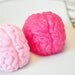 Brain Soap - hot pink and baby pink - licorice cherry