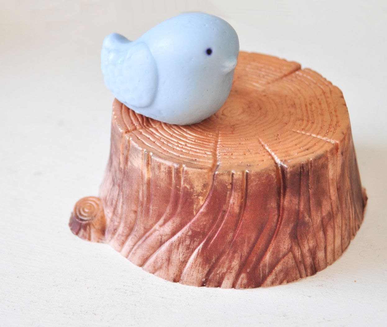 Bird on tree soap Woodland soap Cashmere Woods & Raspberry