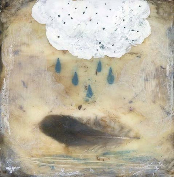 Original Encaustic Painting Mixed Media Art by AngelaPetsisArt