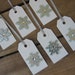 Blue and Silver Snowflake Gift Tags Set of 6 Christmas Snowflake Gift Tags