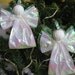 Angel Christmas Ornaments Set of 2 Iridescent White Paper Ribbon Angel Tree Ornaments