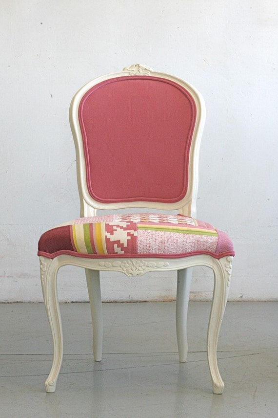 Items similar to Pink Vintage French Occasional Chair on Etsy