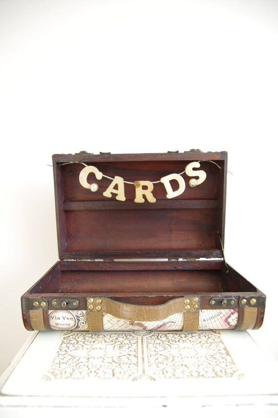 wedding card box suitcase travel themedduryeaplacedesigns