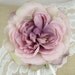 Ring Bearer Pillow - Burlap and lace with dusty rose flower