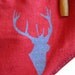 Deer Silhouette Red Boy-Cut Underwear - Recycled Cotton - Women's 8 - Ready to Ship
