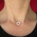 Silver Twisted Circle Necklace