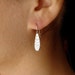 Teardrop Dangle Earrings in Sterling Silver, Drop Earrings, wedding ,bridal jewelry