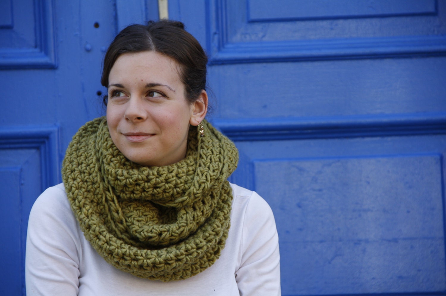 Hand Crocheted Snood Scarf by lsenerch on Etsy