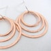 Triple Loop Copper Earrings