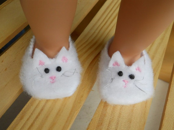 18 inch Doll Clothes American Girl Kitty Cat Slippers