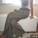 handmade cotton free size, fisherman trousers, yoga trousers-pants