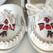 White Minnetonka Moccasins Fringe & Beads 8