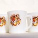 3 Vintage Fire King Advertising Mugs "Put A Tiger In Your Tank" Humble Oil - Enco - Esso - Exxon Mobil