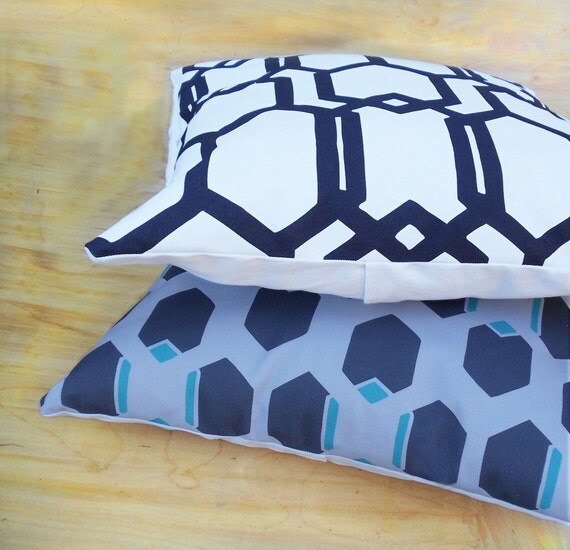 Free Shipping/Geometric Pillow Cover 16x16 Designer Fabric