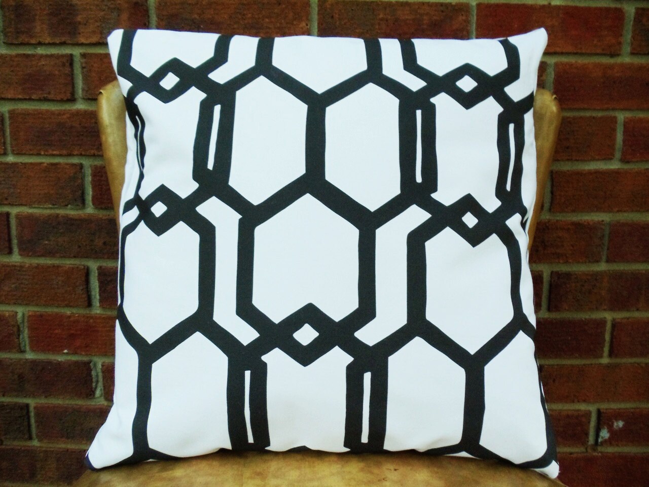 Free Shipping/Geometric Pillow Cover 16x16 Designer Fabric