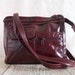 Vintage Deep Red Leather Purse - 70s