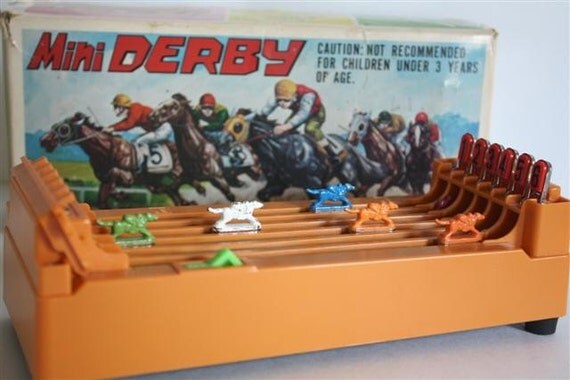 Shinsei Mini Derby 1970s Battery Operated by TogetherAgainVintage