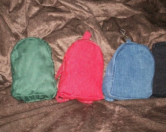 BackPack sized for American Girl dolls makes a great clip on purse for cell phone "FREE SHIPPING"