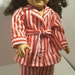 Striped Pajamas, Pajamas , Historical Outfit, 18 inch Doll Clothes
