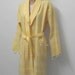 Turkish Bath Robe from Peshtemal-Yellow Color White Striped-Unisex