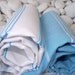 Set of 2-High Quality Hand Woven Turkish Cotton Bath,Beach,Pool,Spa,Yoga,Travel Towels or Sarong-Turquoise, White Stripes on White,Turquoise