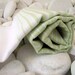 Soft and Light Best Quality Hand Woven Turkish Cotton Bath Towel or Sarong-Lime Green and White Stripes
