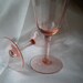 Pink Depression Wine Glasses