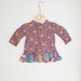 5 DOLLAR SALE/// Hippie Floral Lace Girls Shirt Dress.....12 to 24 months. 2T. kids. groovy. mod. retro kids. 80s kids. lace. ruffled.